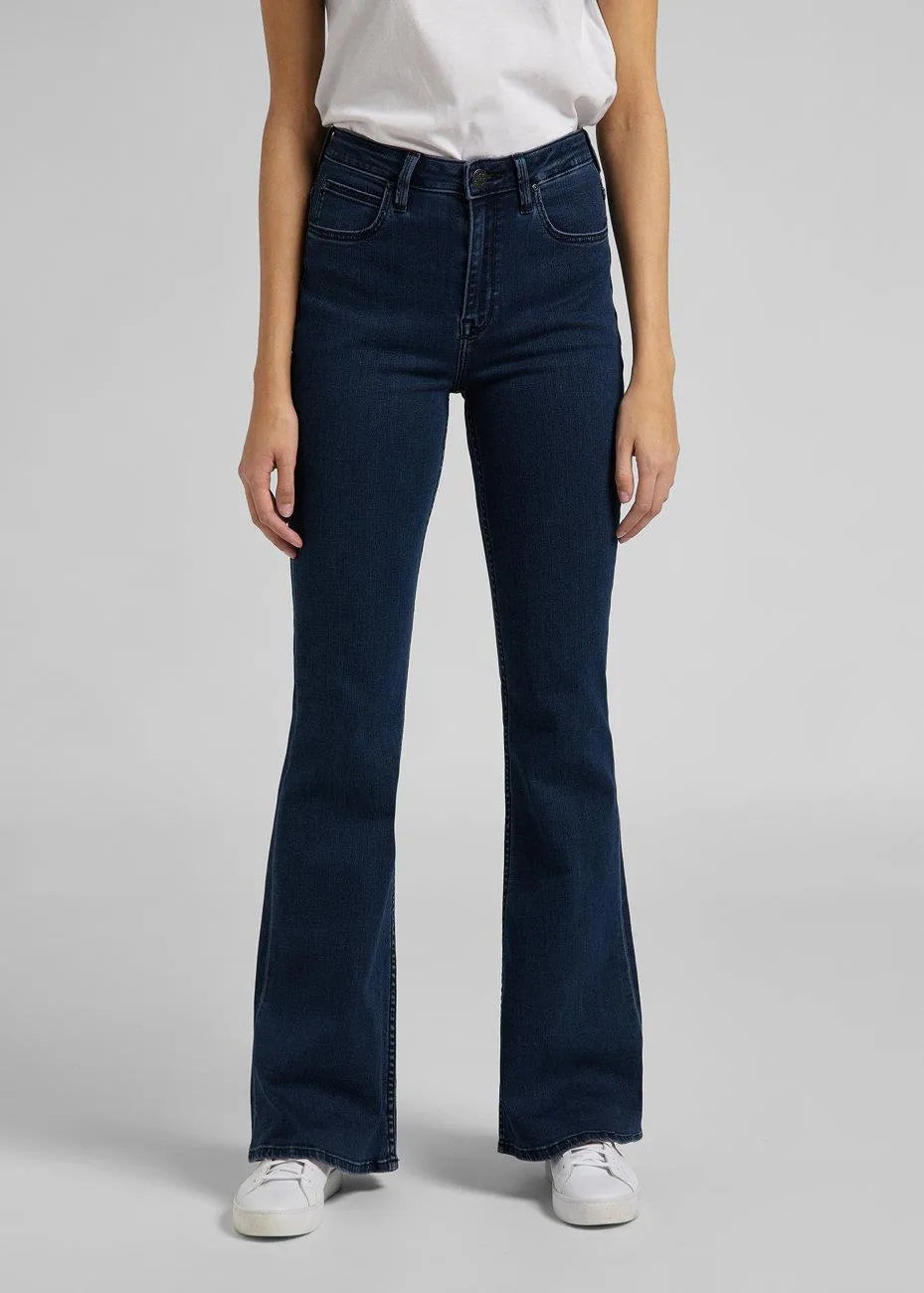 DAMSKIE SPODNIE JEANSOWE LEE BREESE DARK JONI L32YPHWV 112107749