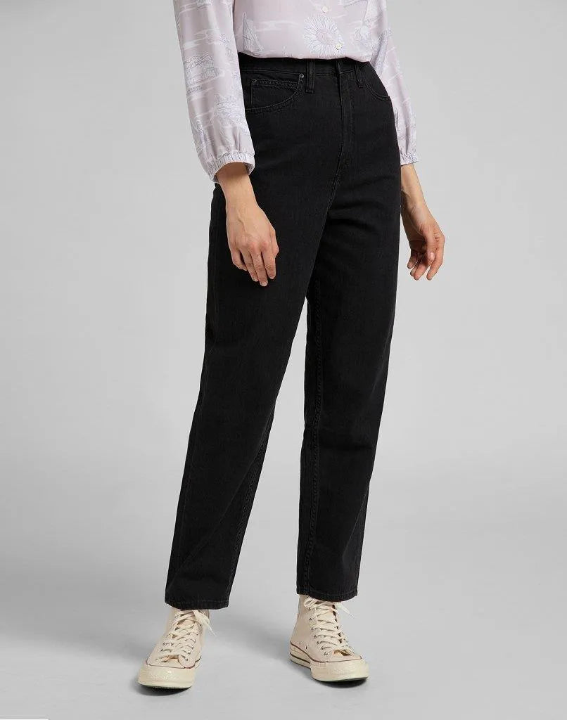 DAMSKIE SPODNIE JEANSOWE LEE STELLA TAPERED BLACK DUNS L31JNECY 112107168