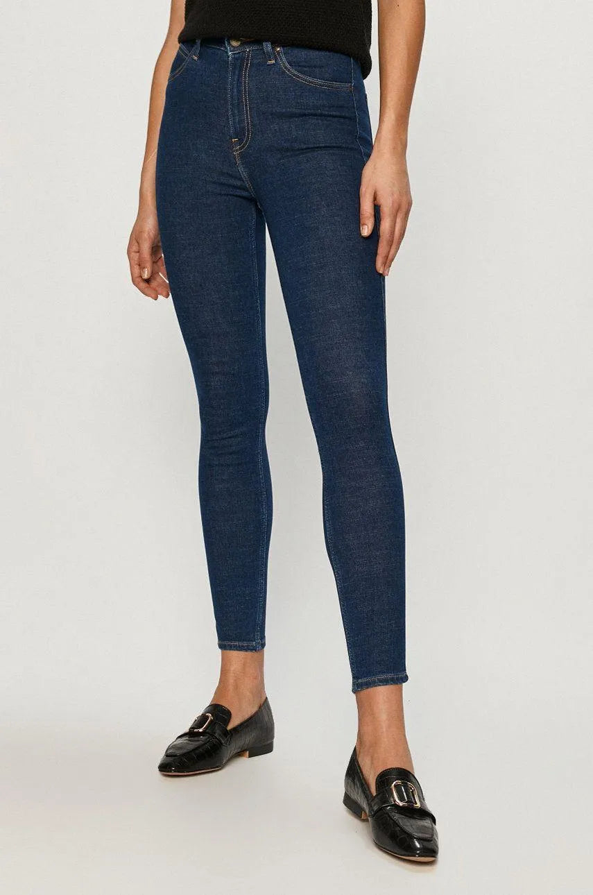Damskie Spodnie Jeansowe Lee Ivy Dark Mono L32EPQXM 112107435