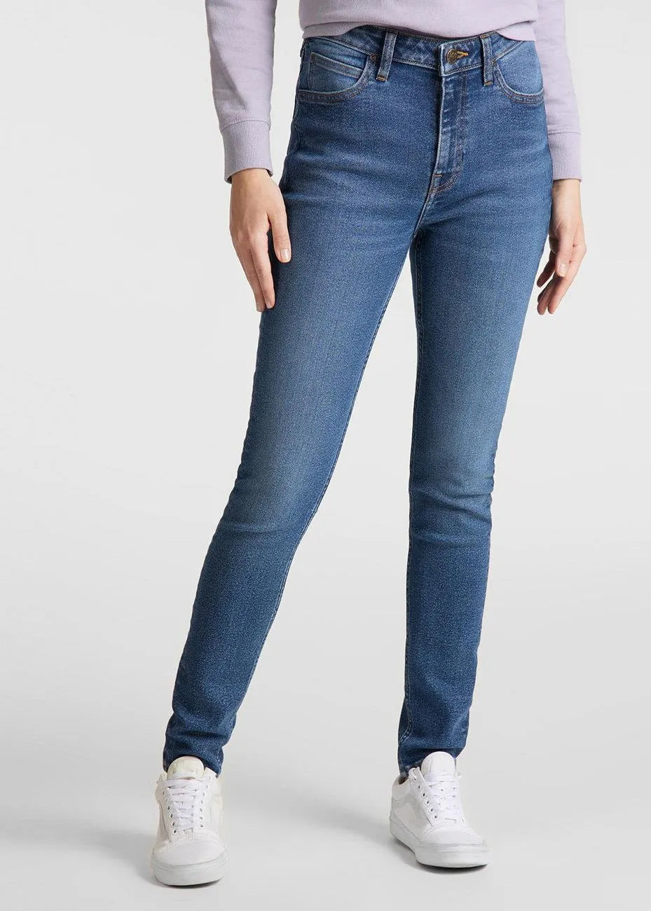 Spodnie Damskie Lee Ivy Super Skinny High Mid De Niro L32EDTQQ 112107382