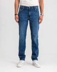 Męskie Spodnie Jeansowe Mustang Style Washington Straight Denim Blue 1017119 5000 782