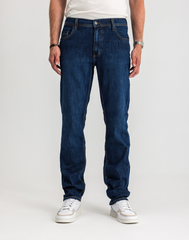 Męskie Spodnie Jeansowe Mustang Style Washington Straight Denim Blue 1017119 5000 882