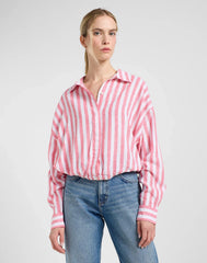 Damska Koszula Lee Elasticated Shirt Lychee Awning 112363502