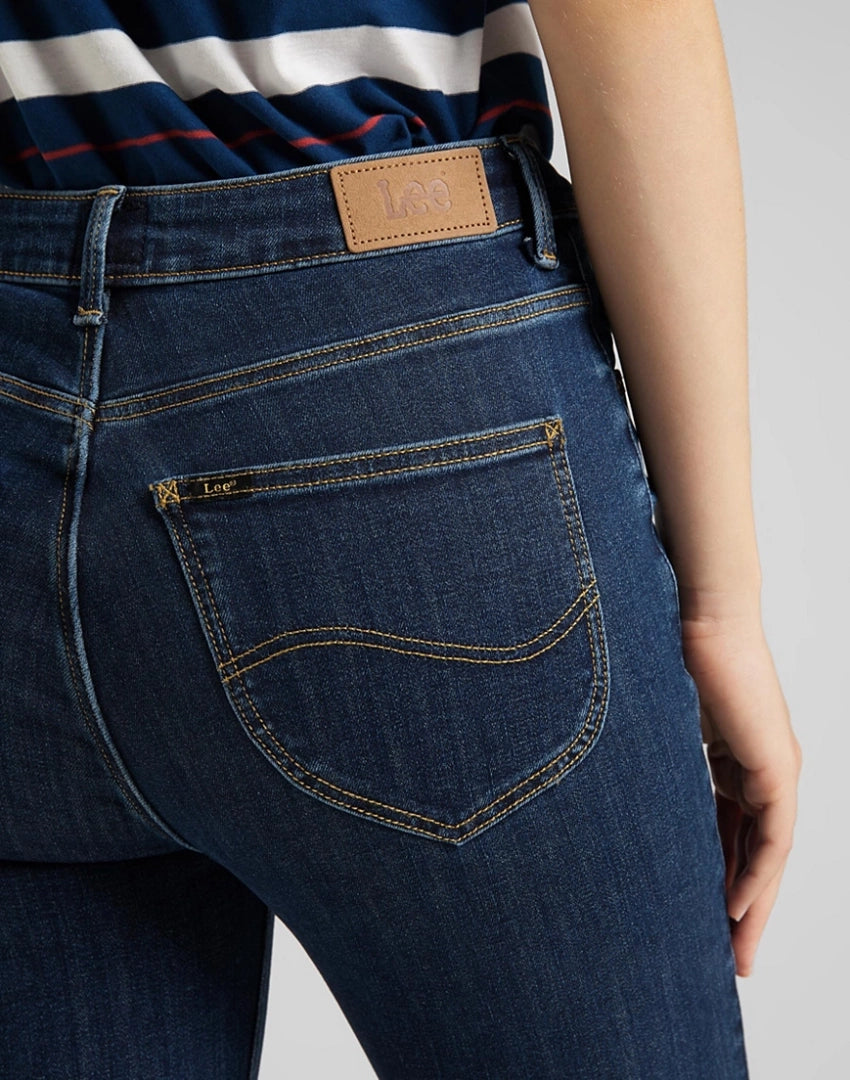 DAMSKIE SPODNIE JEANSOWE LEE Scarlett High Zip STONE TRAVIS L31BMOBJ 112107036
