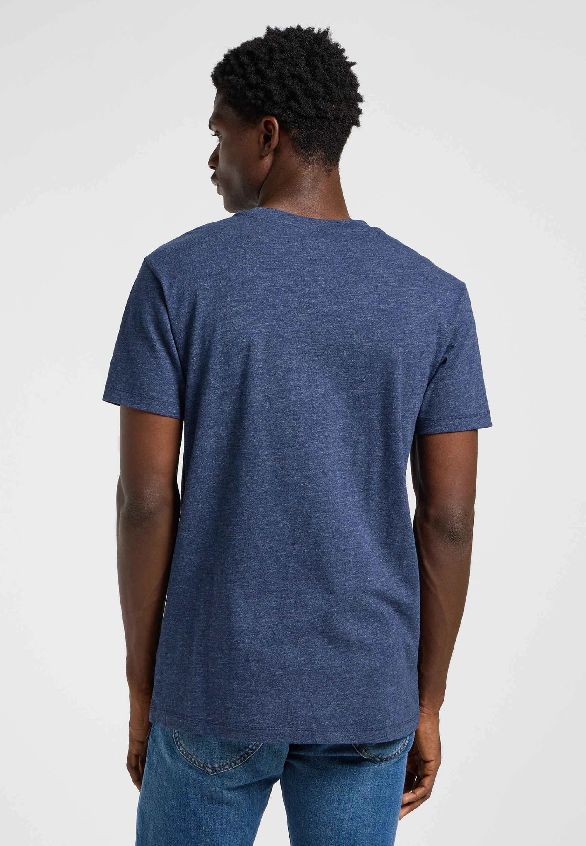 T-Shirt Męski Lee Ultimate Pocket Tee Navy Mele 112365463