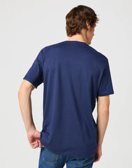 2 Pack Męska Koszulka Wrangler Tee Navy 112321453