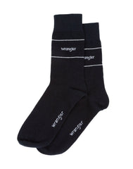 2PAK SKARPETY WRANGLER SOCKS BLACK 112325141