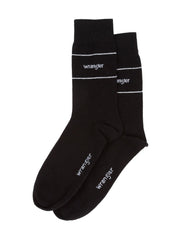 2PAK SKARPETY WRANGLER SOCKS BLACK 112325141