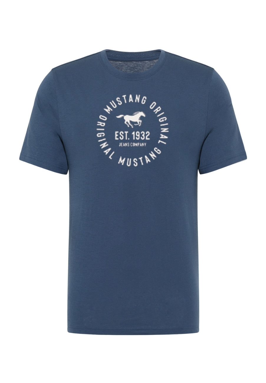 3 Pak Koszulek T-Shirt Mustang Style Alex Niebieski Granatowy Czarny 1017992