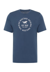3 Pak Koszulek T-Shirt Mustang Style Alex Niebieski Granatowy Czarny 1017992