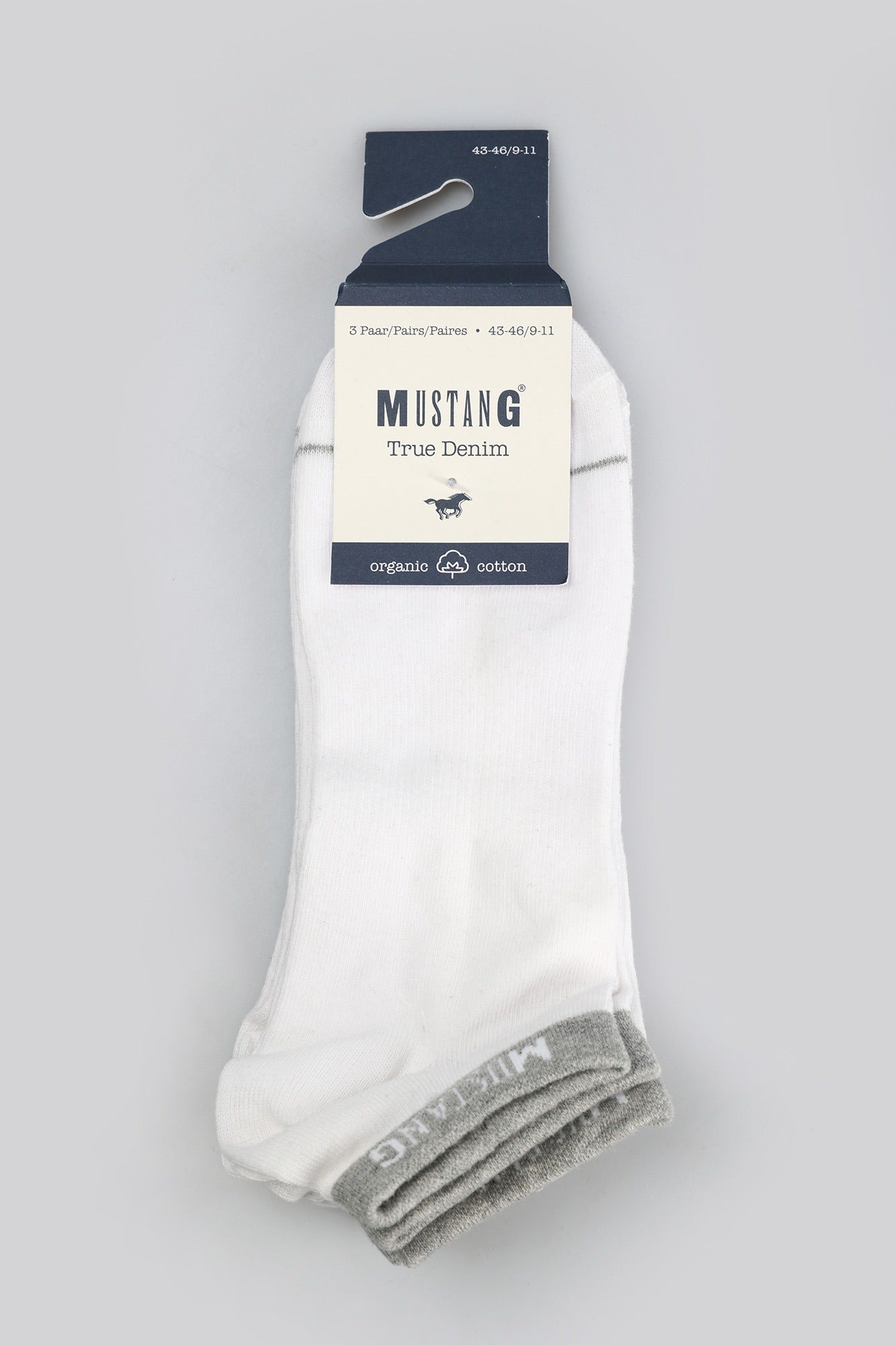 3 pack Męskie Skarpety MUSTANG white mix MU33031 – 1001