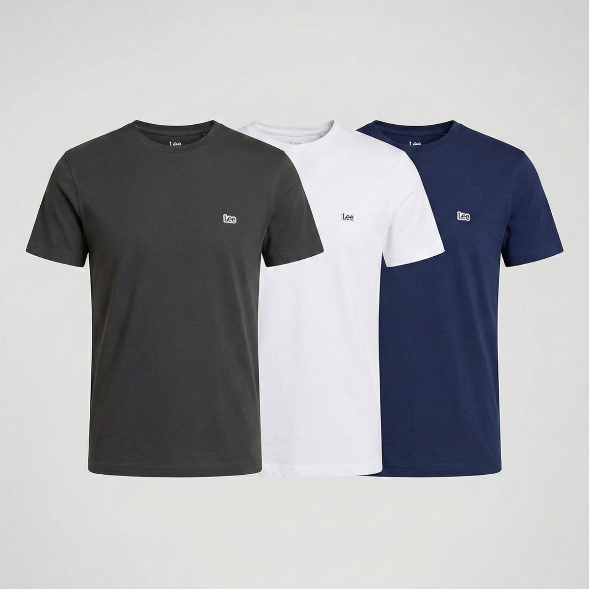 Zestaw 3PAK Koszulek T-Shirt Męski Lee SS Small Logo Tee