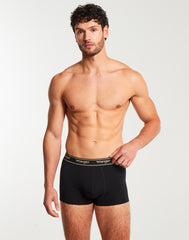 3PAK MĘSKIE BOKSERKI WRANGLER TRUNKS ODWIN BLACK U5_22207_WRA
