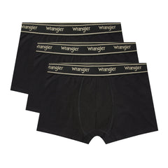 3PAK MĘSKIE BOKSERKI WRANGLER TRUNKS ODWIN BLACK U5_22207_WRA