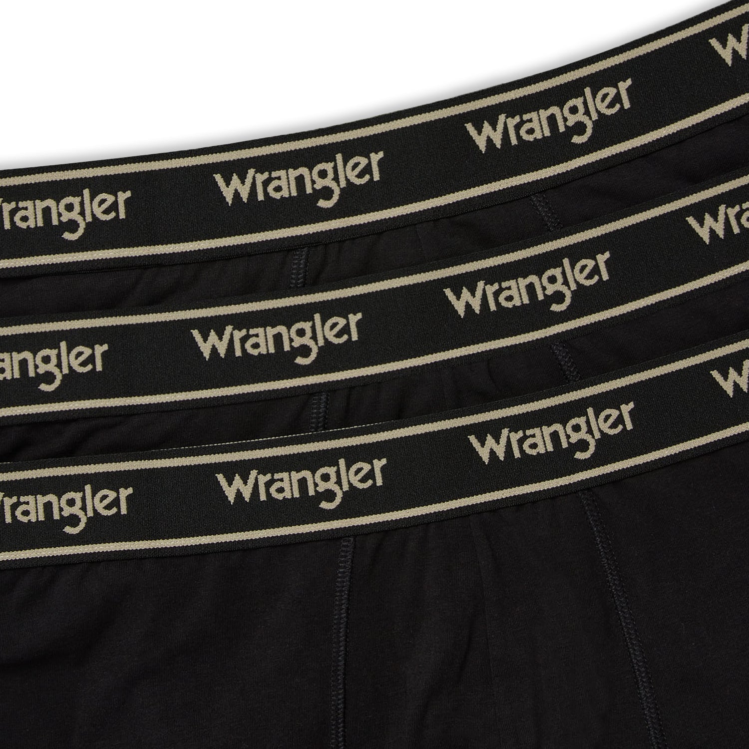 3PAK MĘSKIE BOKSERKI WRANGLER TRUNKS ODWIN BLACK U5_22207_WRA