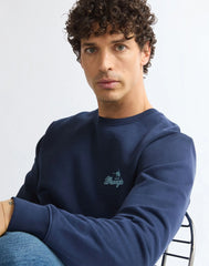BLUZA MĘSKA WRANGLER AMERICANA CREW BLACK IRIS 112387806