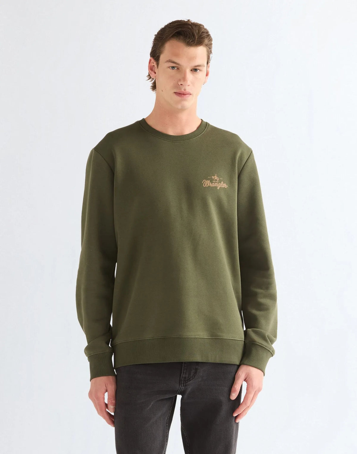 BLUZA MĘSKA WRANGLER AMERICANA CREW DEEP DEPTHS 112387805