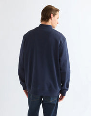 BLUZA MĘSKA WRANGLER FUNNEL NECK ZIP BLACK IRIS 112387807