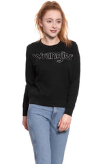BLUZA WRANGLER DAMSKA CREW SWEAT BLACK W6079HY01 112130449