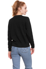 BLUZA WRANGLER DAMSKA CREW SWEAT BLACK W6079HY01 112130449
