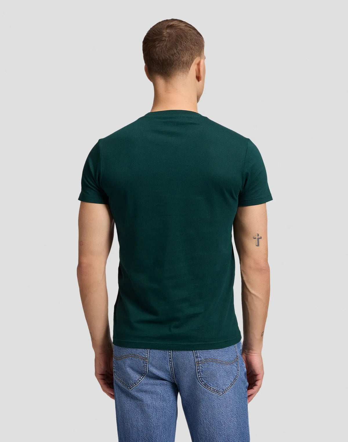 BLUZKI MĘSKIE LEE MULTI PACK CREW JADE FOREST WHITE 112387305