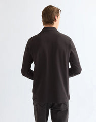 BLUZKI MĘSKIE WRANGLER LS POLO SHIRT CAVIAR 112386983