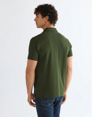 BLUZKI MĘSKIE WRANGLER POLO SHIRT KOMBU GREEN 112386985