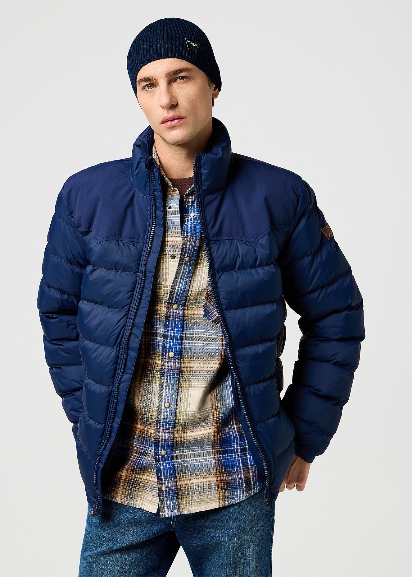 Czapka Zimowa Unisex Wrangler Easy Beanie Navy 112372931