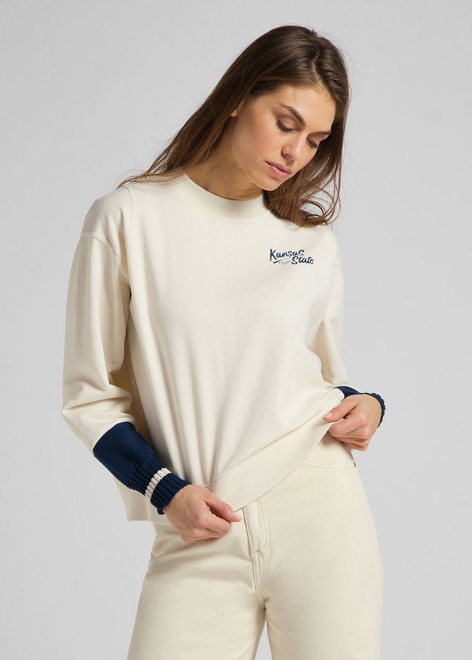 DAMSKA BLUZA LEE CUT & SEW RAGLAN SWS SHARK TOOTH L36UTXQB 112107925