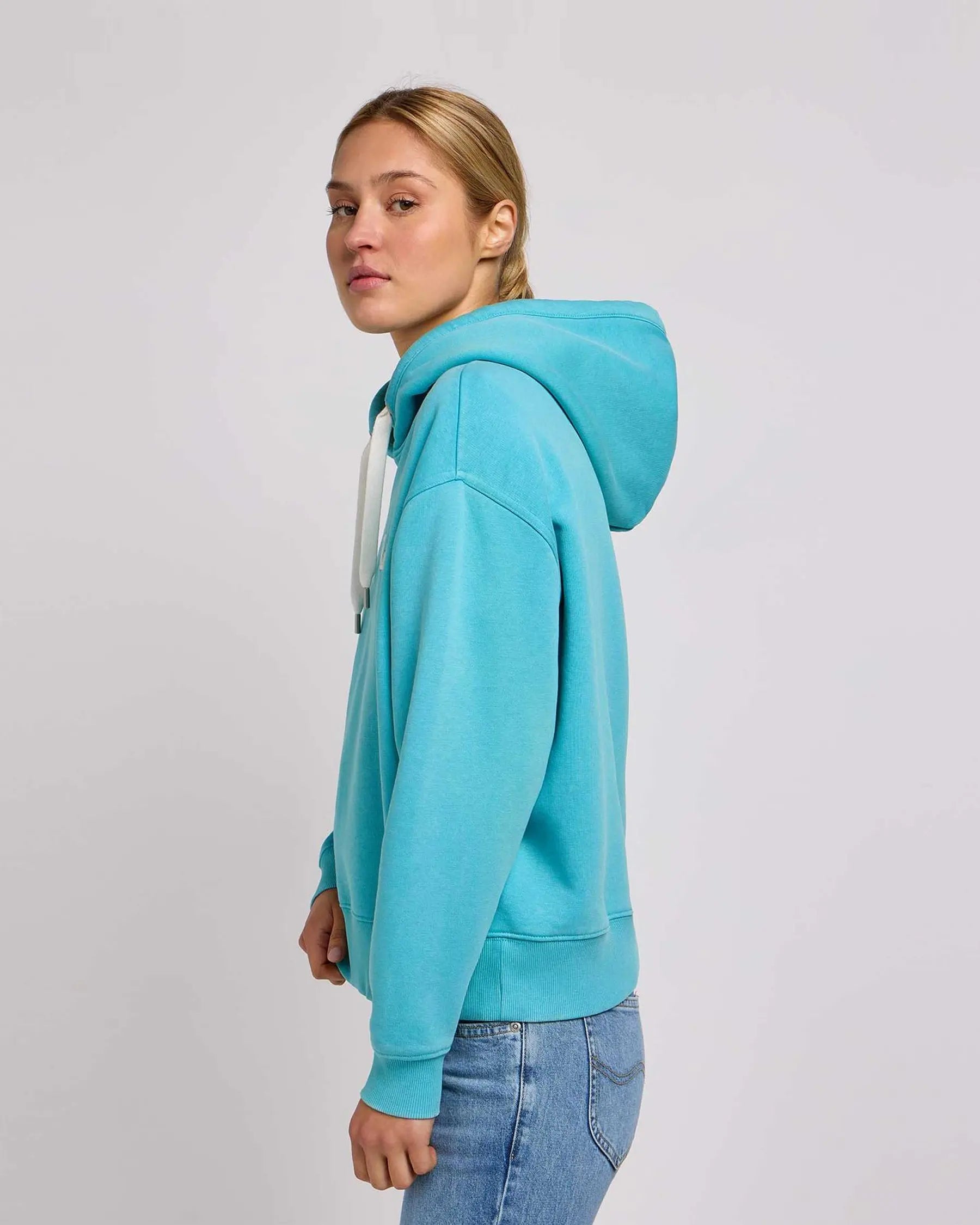 Damska Bluza Lee Essential Hoodie Bay Blue 112350245