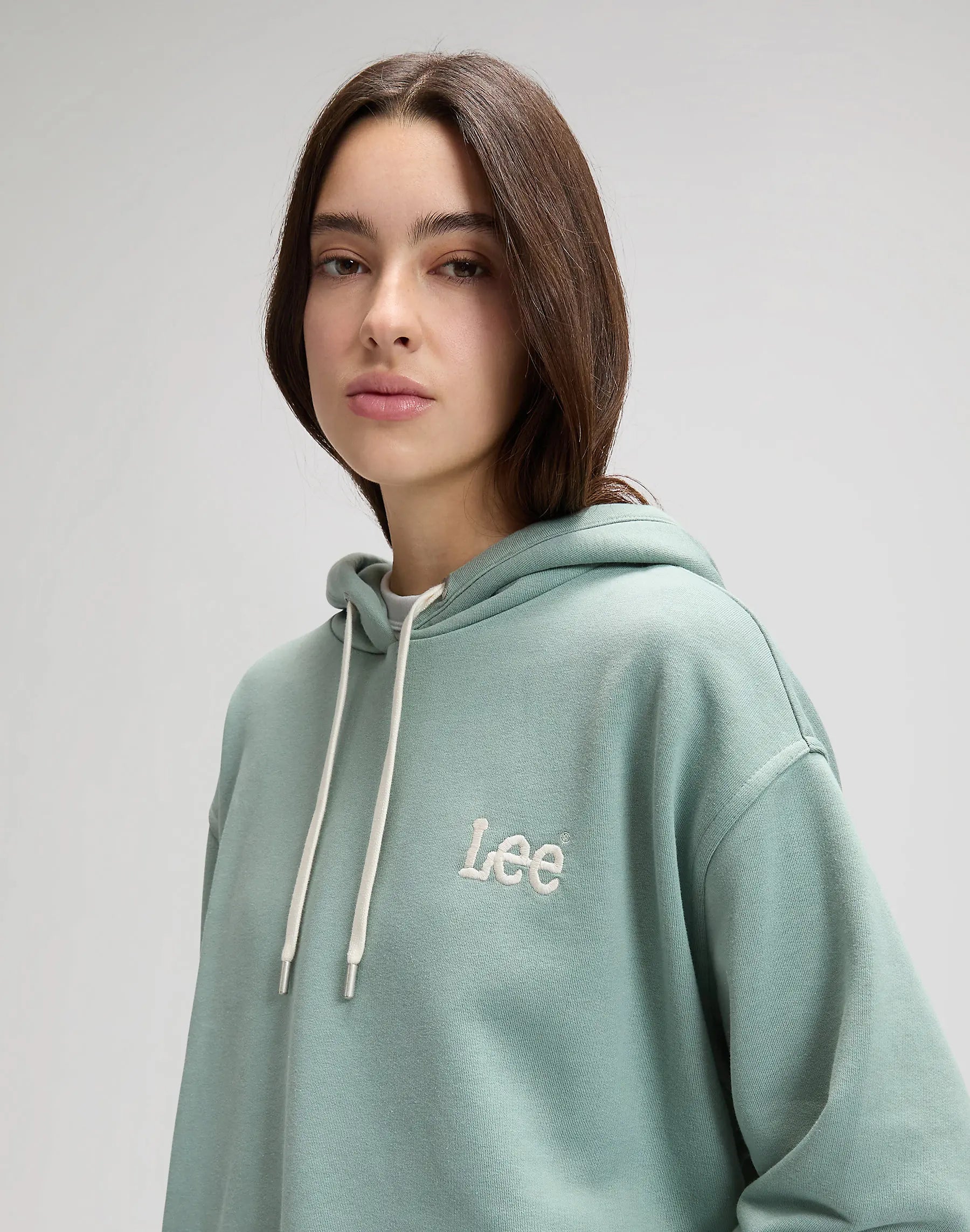 DAMSKA BLUZA LEE ESSENTIAL HOODIE DESERT SAGE 112376980