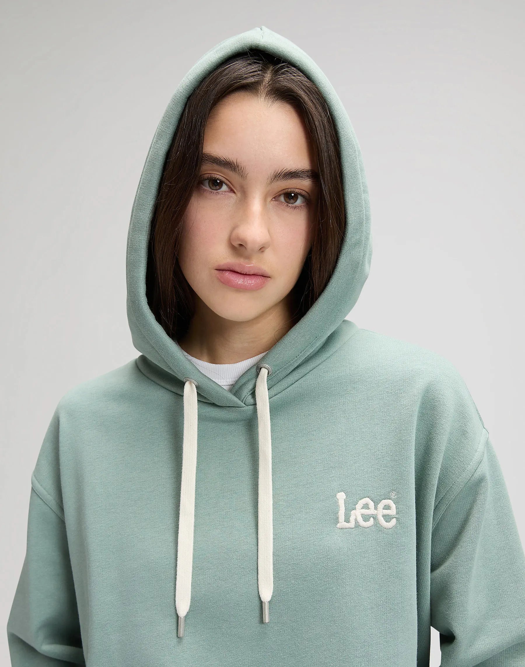 DAMSKA BLUZA LEE ESSENTIAL HOODIE DESERT SAGE 112376980