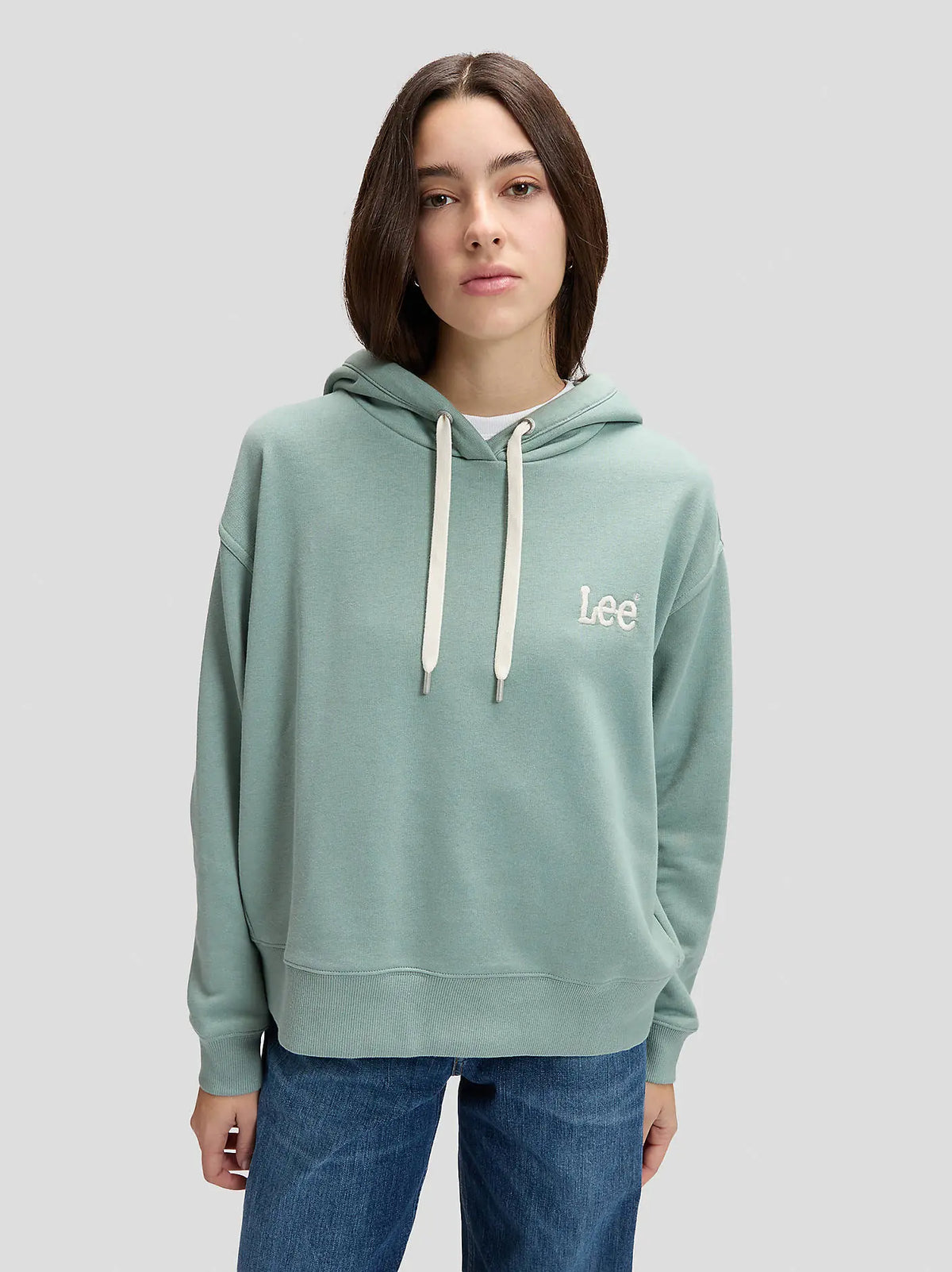 DAMSKA BLUZA LEE ESSENTIAL HOODIE DESERT SAGE 112376980
