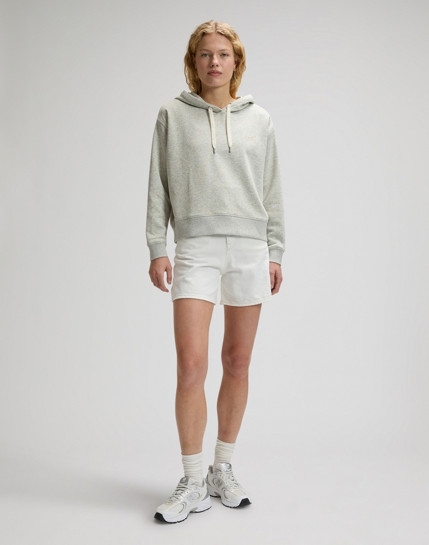 DAMSKA BLUZA LEE ESSENTIAL HOODIE GREY HEATHER 112379422