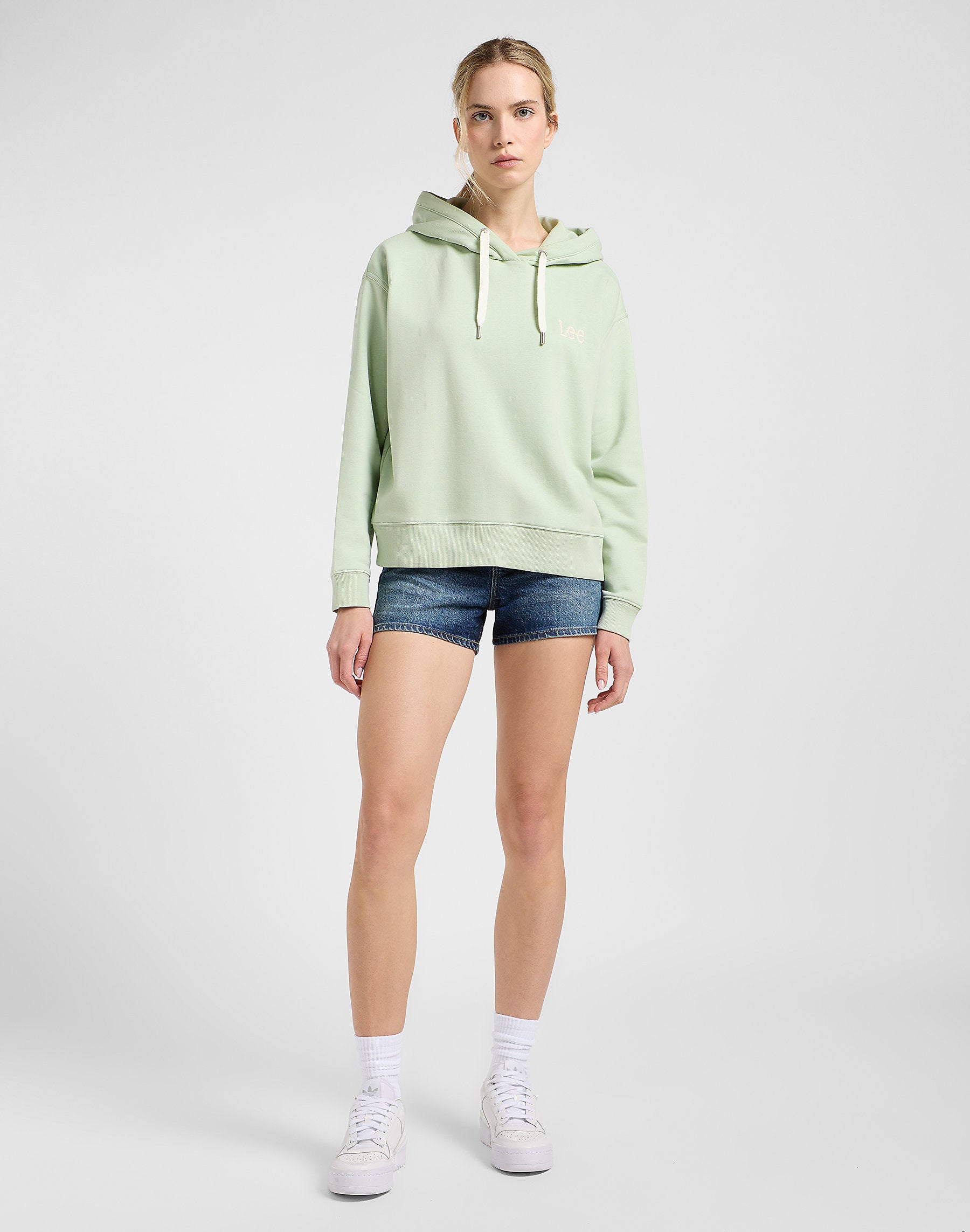 Damska Bluza Lee Essential Hoodie Soft Sage 112363839