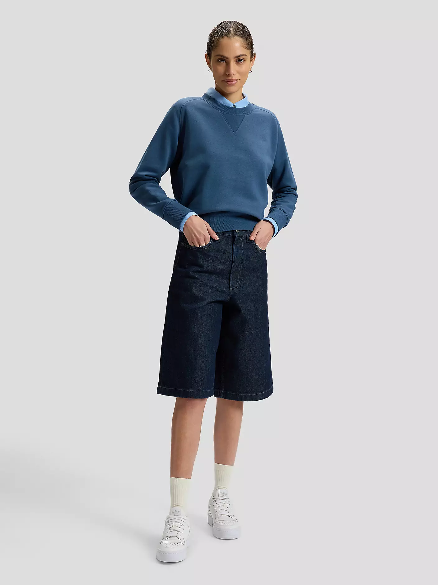 DAMSKA BLUZA LEE RAGLAN CREW SWS ACADEMY BLUE 112376981