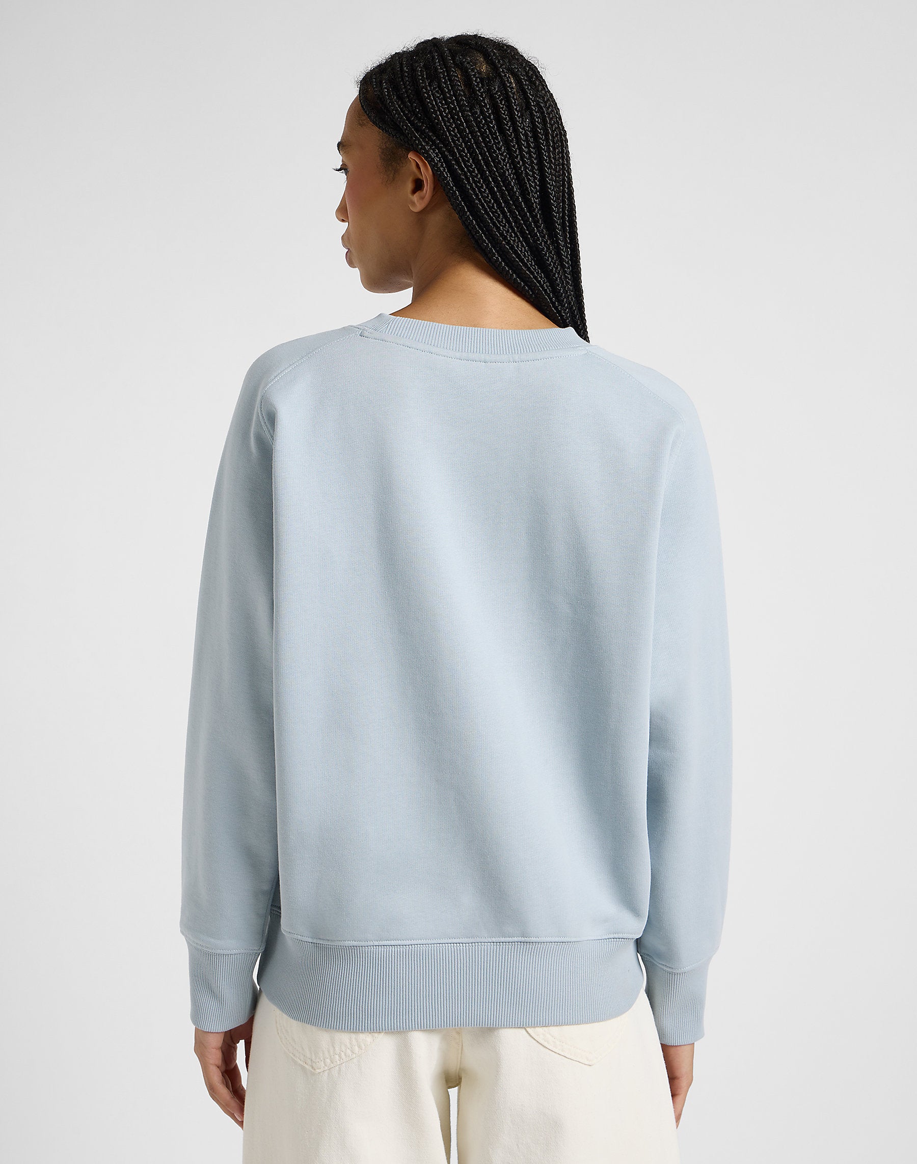 Damska Bluza Lee Raglan Crew Sws Concrete Gray 112369184