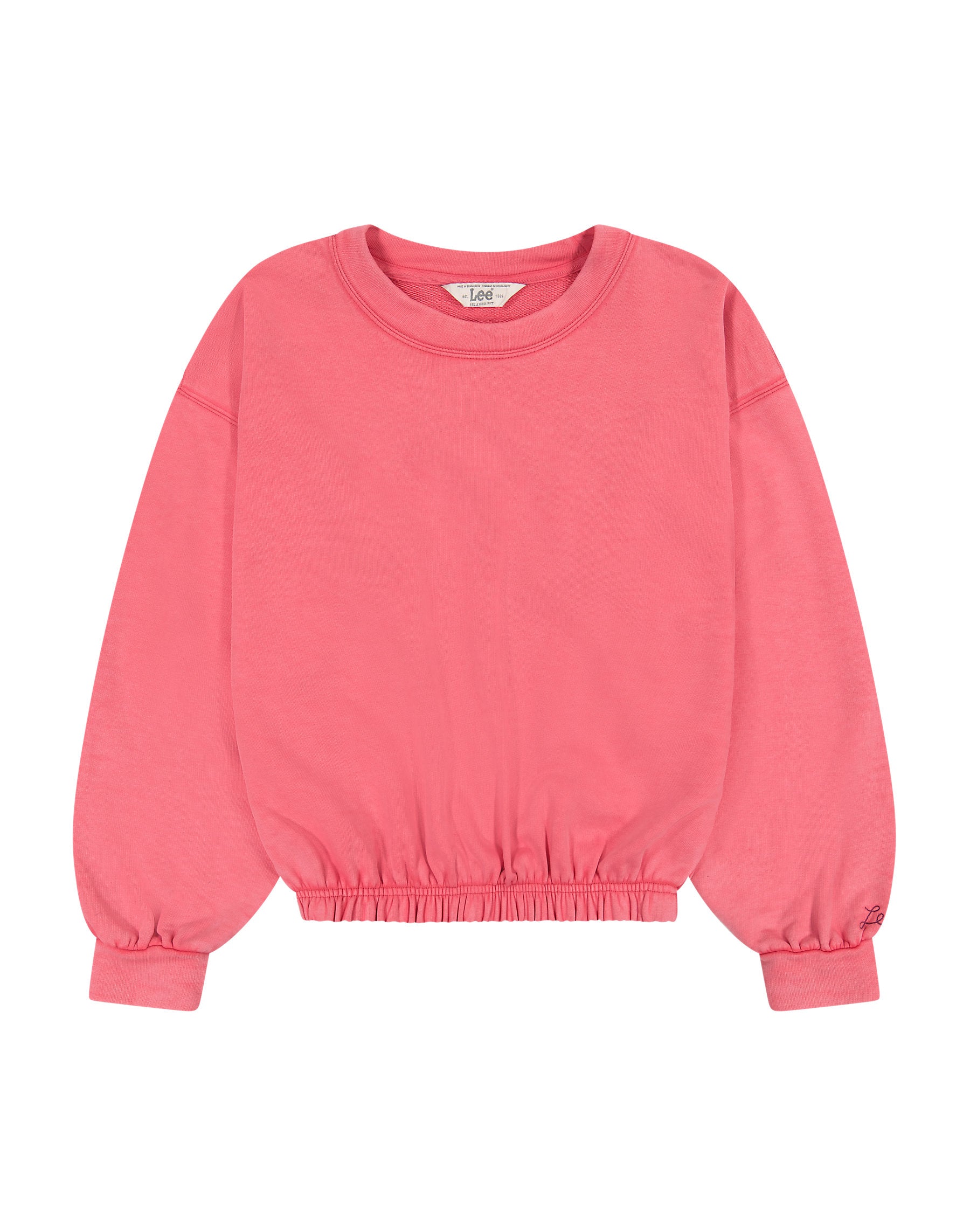 Damska Bluza Lee Sleeve Detail Sweatshirt Lychee 112363495