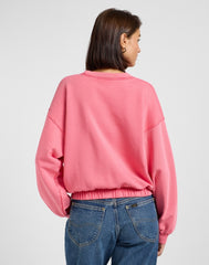 Damska Bluza Lee Sleeve Detail Sweatshirt Lychee 112363495