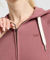 DAMSKA BLUZA LEE ZIP THROUGH HOODIE HENNA 112363840