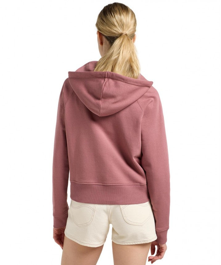 DAMSKA BLUZA LEE ZIP THROUGH HOODIE HENNA 112363840