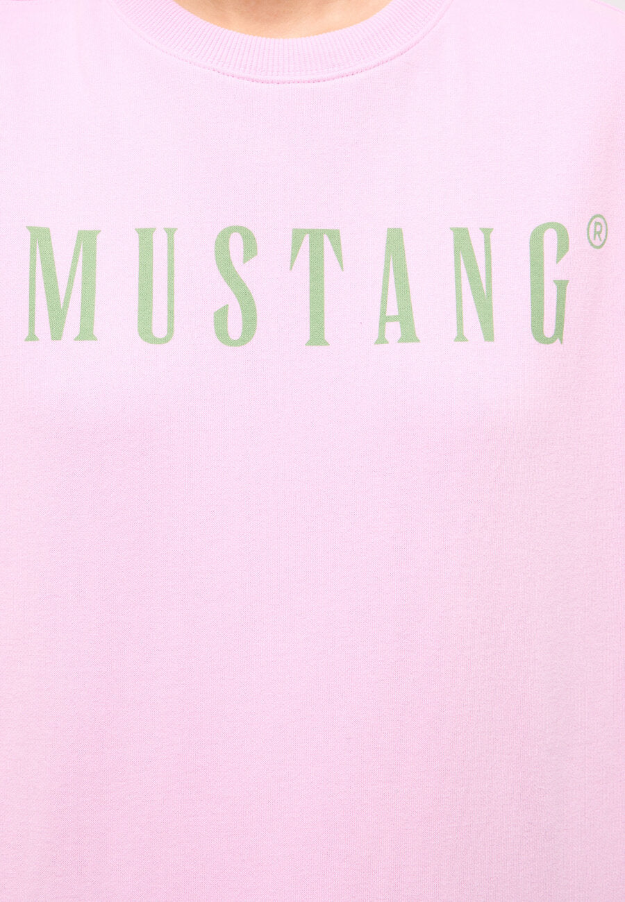 DAMSKA BLUZA MUSTANG LOGO Aberdeen Pink Lavender 1014960 8070