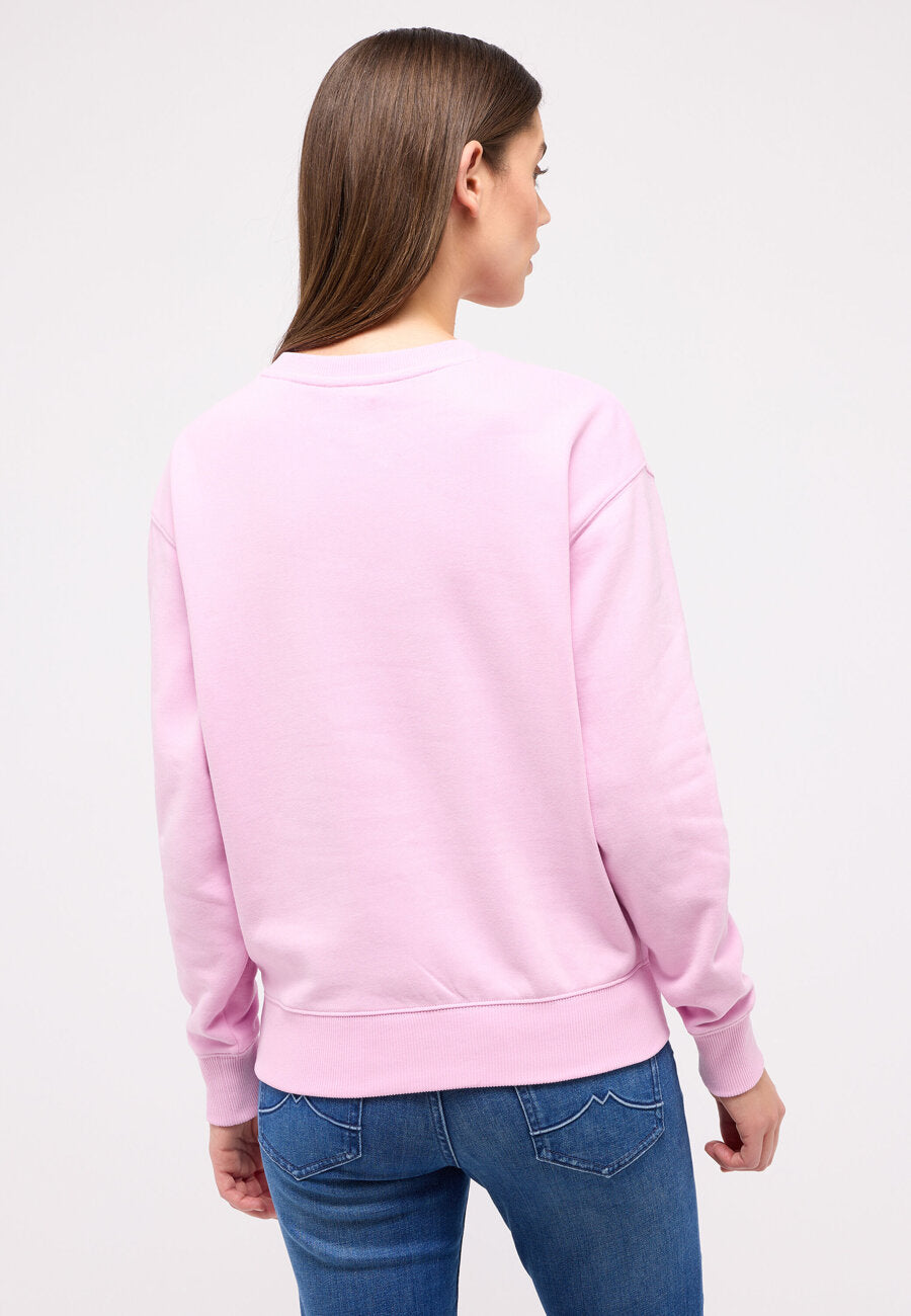 DAMSKA BLUZA MUSTANG LOGO Aberdeen Pink Lavender 1014960 8070
