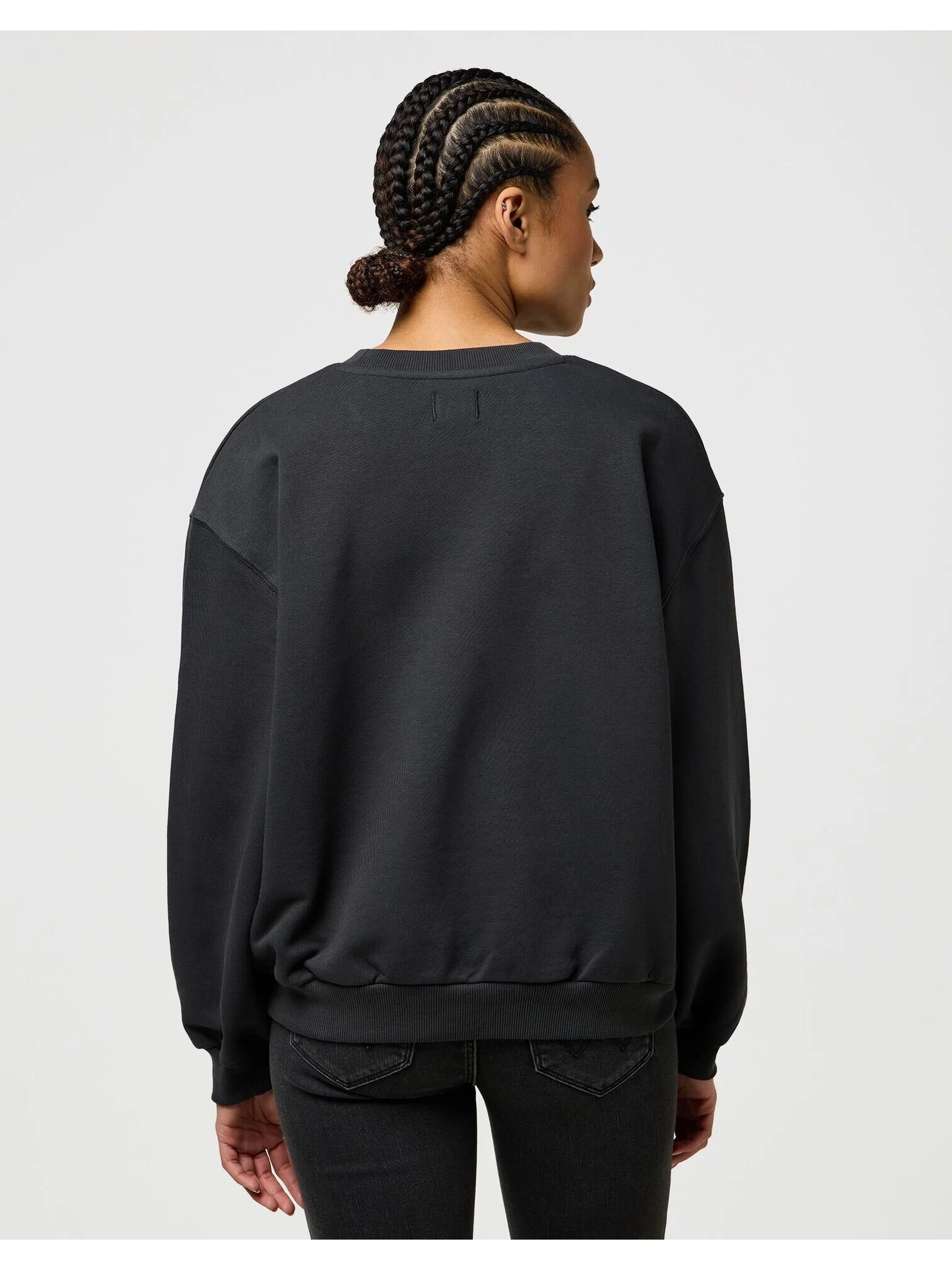Damska Bluza Wrangler Oversized Sweat Faded Black 112370826