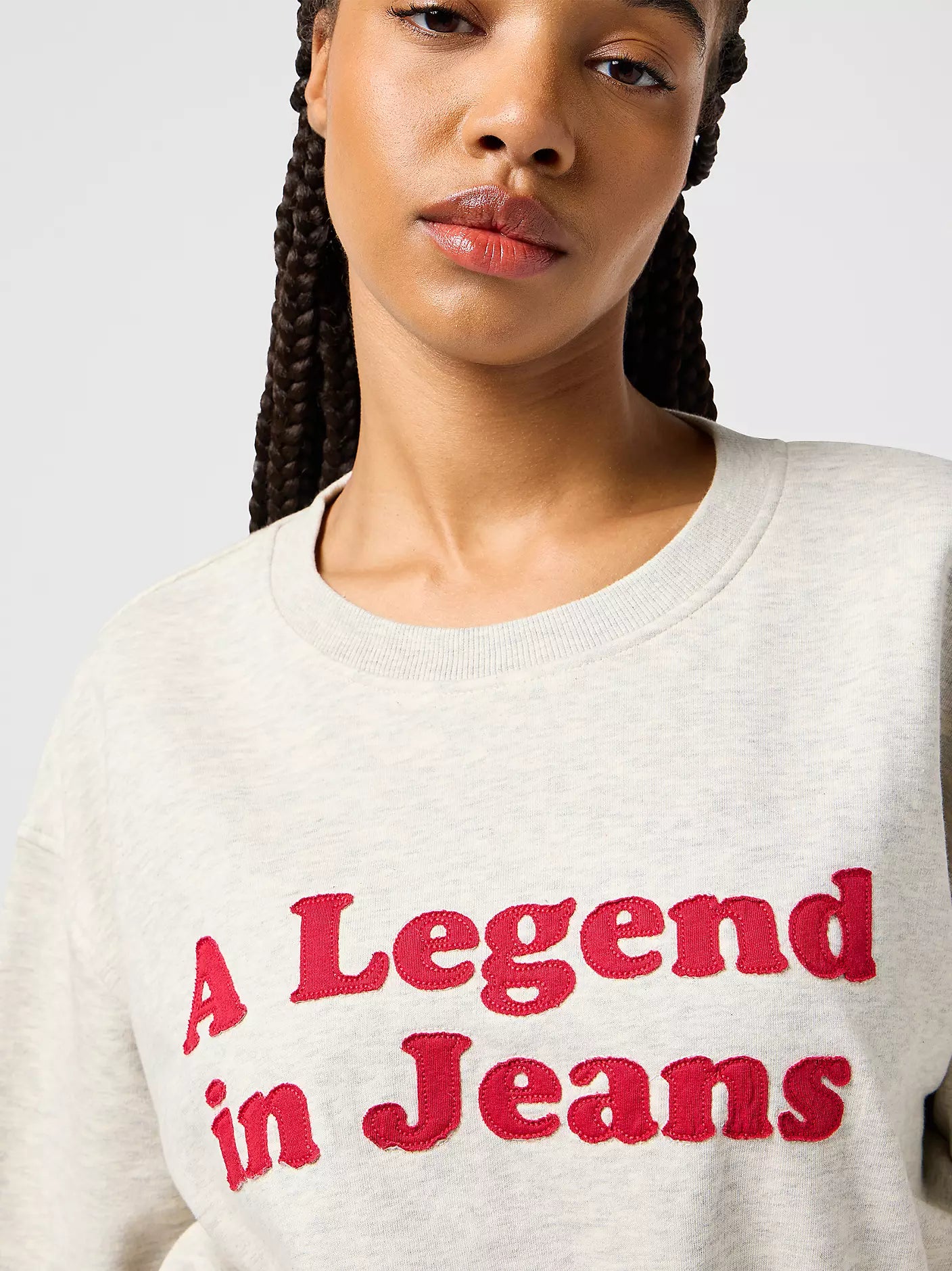 Damska Bluza Wrangler Relaxed Sweatshirt Oat 112362582