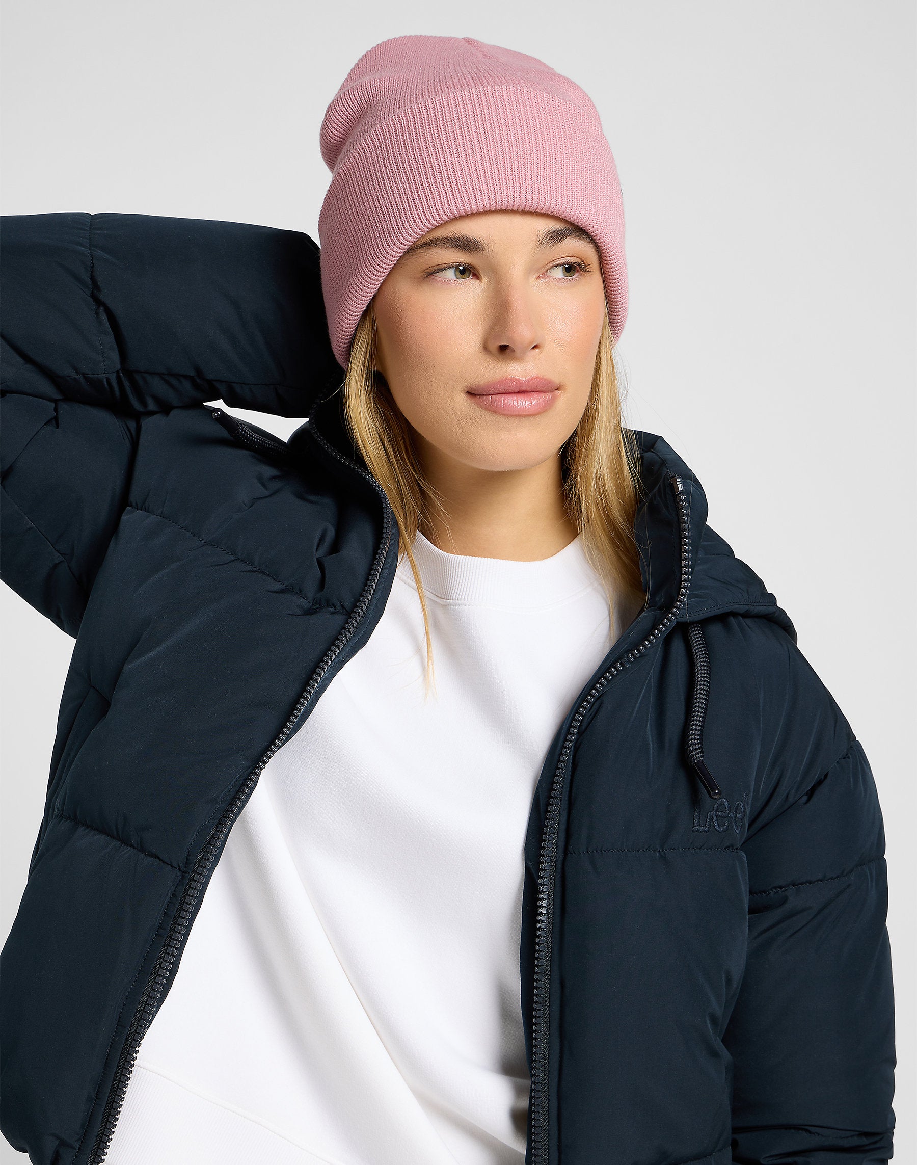 Damska Czapka Lee Beanie Pretty Plum 112372696