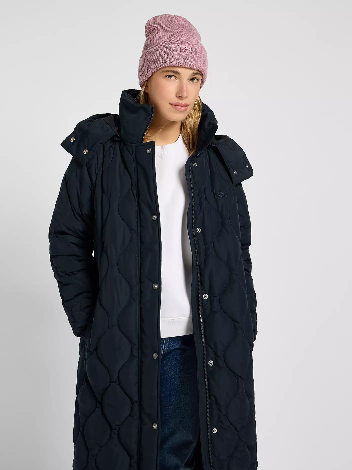 DAMSKA CZAPKA LEE CORE BEANIE PLUMBERRY 112372711