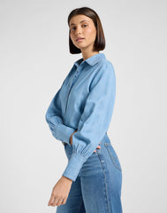 Damska Koszula Jeansowa Lee Balloon Sleeve Shirt Never Ages 112370985