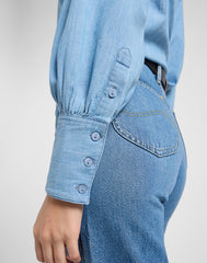 Damska Koszula Jeansowa Lee Balloon Sleeve Shirt Never Ages 112370985