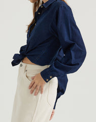 DAMSKA KOSZULA JEANSOWA LEE BLOUSON SHIRT INDIGO EYEZ 112355439